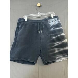 Elevenparis Tie Dye Shorts Black Bleach Wash Men’s L Drawstring
